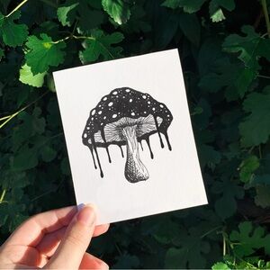 mushroom drawing